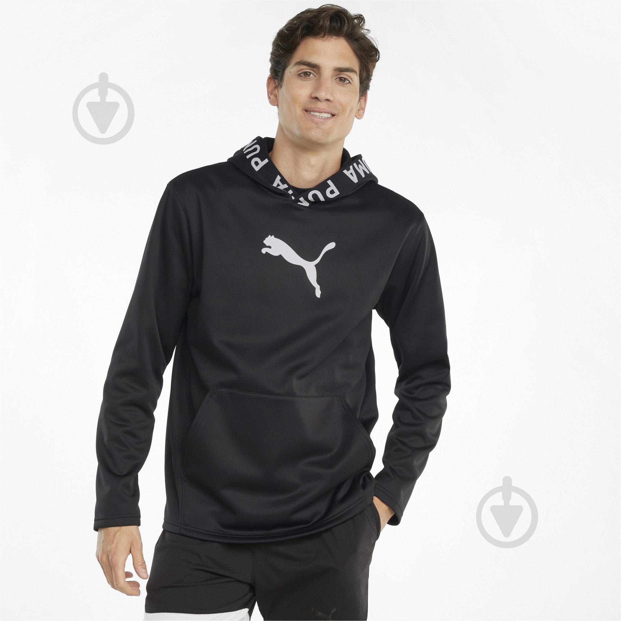 Джемпер Puma TRAIN PWR FLEECE HOODIE 52089301 р.S черный - фото 3