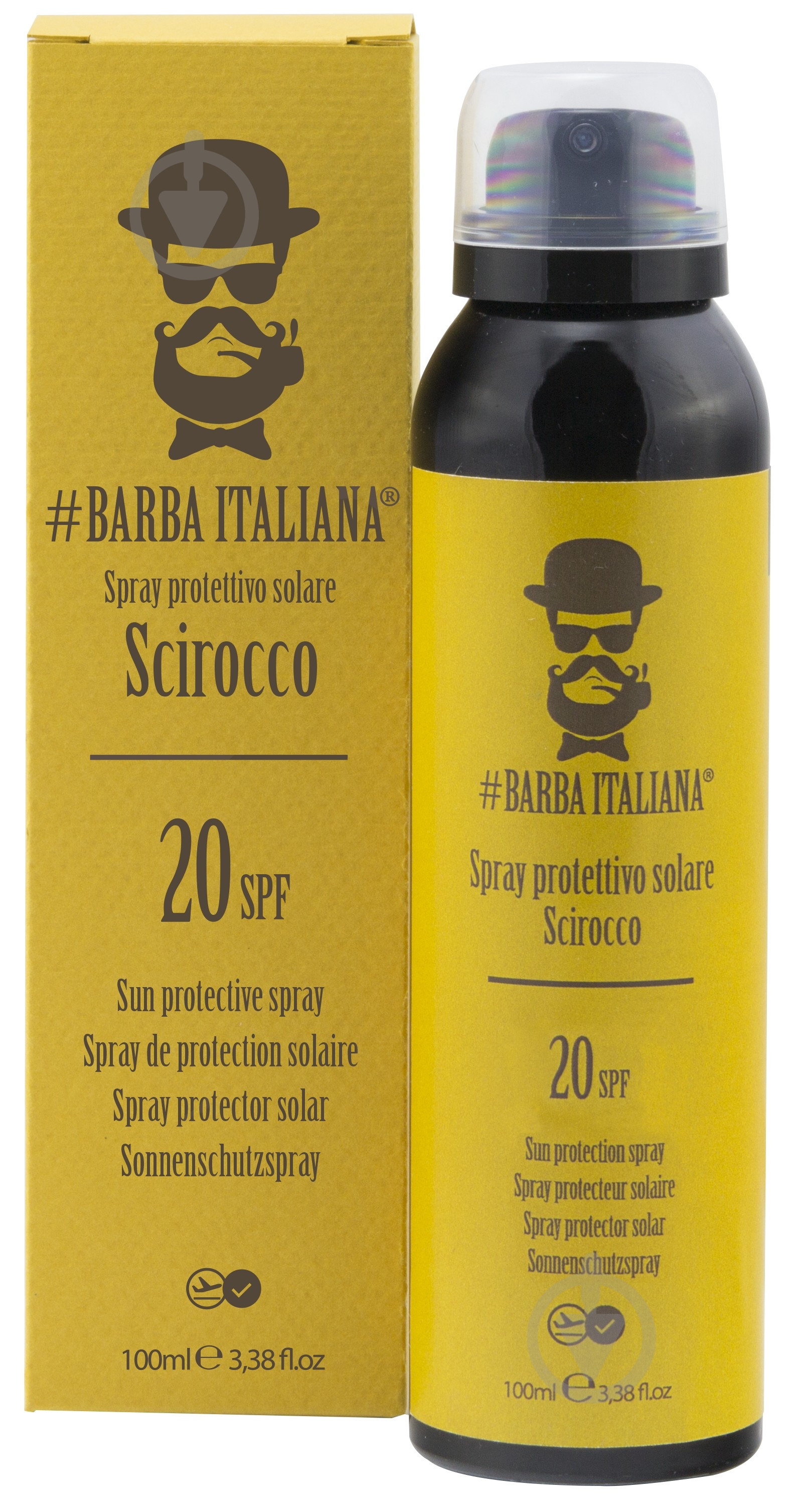 Спрей сонцезахисний Barba Italiana SCIROCCO SPF 20 100 мл - фото 1