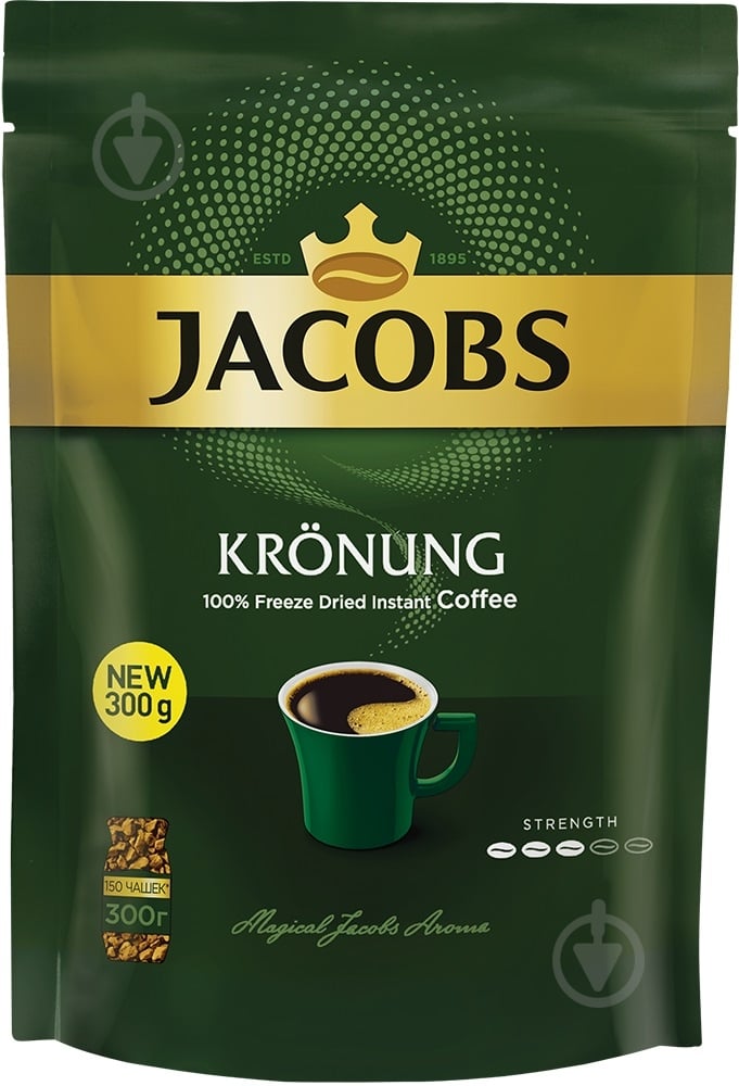 Кофе растворимый Jacobs Кронунг 300 г - фото 1 Кофе растворимый Jacobs Кронунг 300 г - фото 1