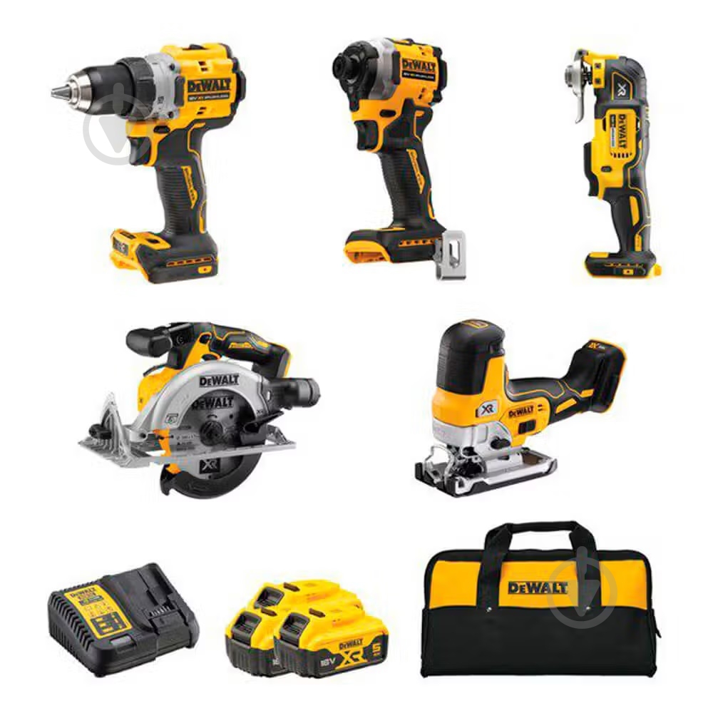Набор аккумуляторного инструмента DeWalt DCK502P3 - фото 1