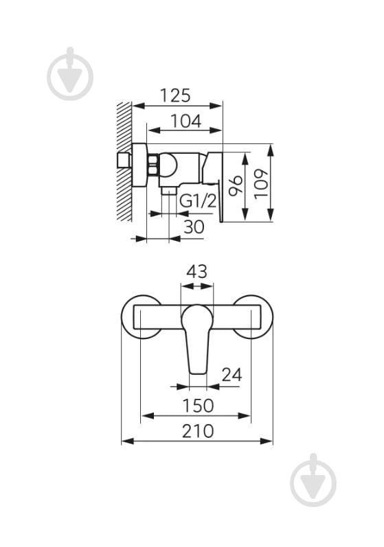 Смеситель для душа Ferro RENNTO хром - фото 2 Смеситель для душа Ferro RENNTO хром - фото 2