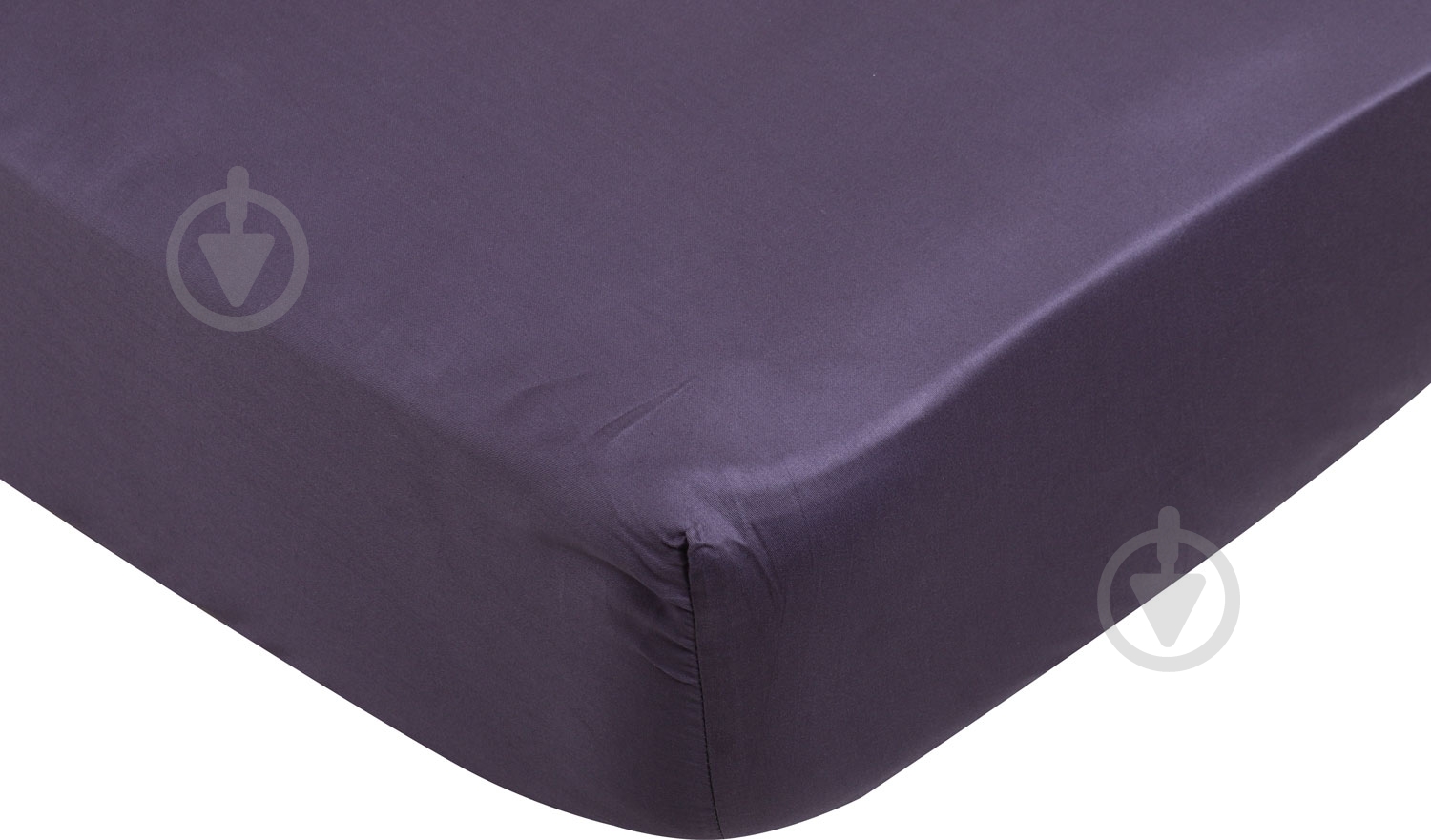 Простынь на резинке Solid 160x200 см темно-серый Luna - фото 1