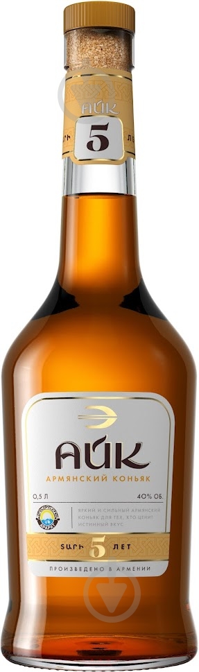 Бренди Айк 5 лет 40% 0,5 л - фото 1