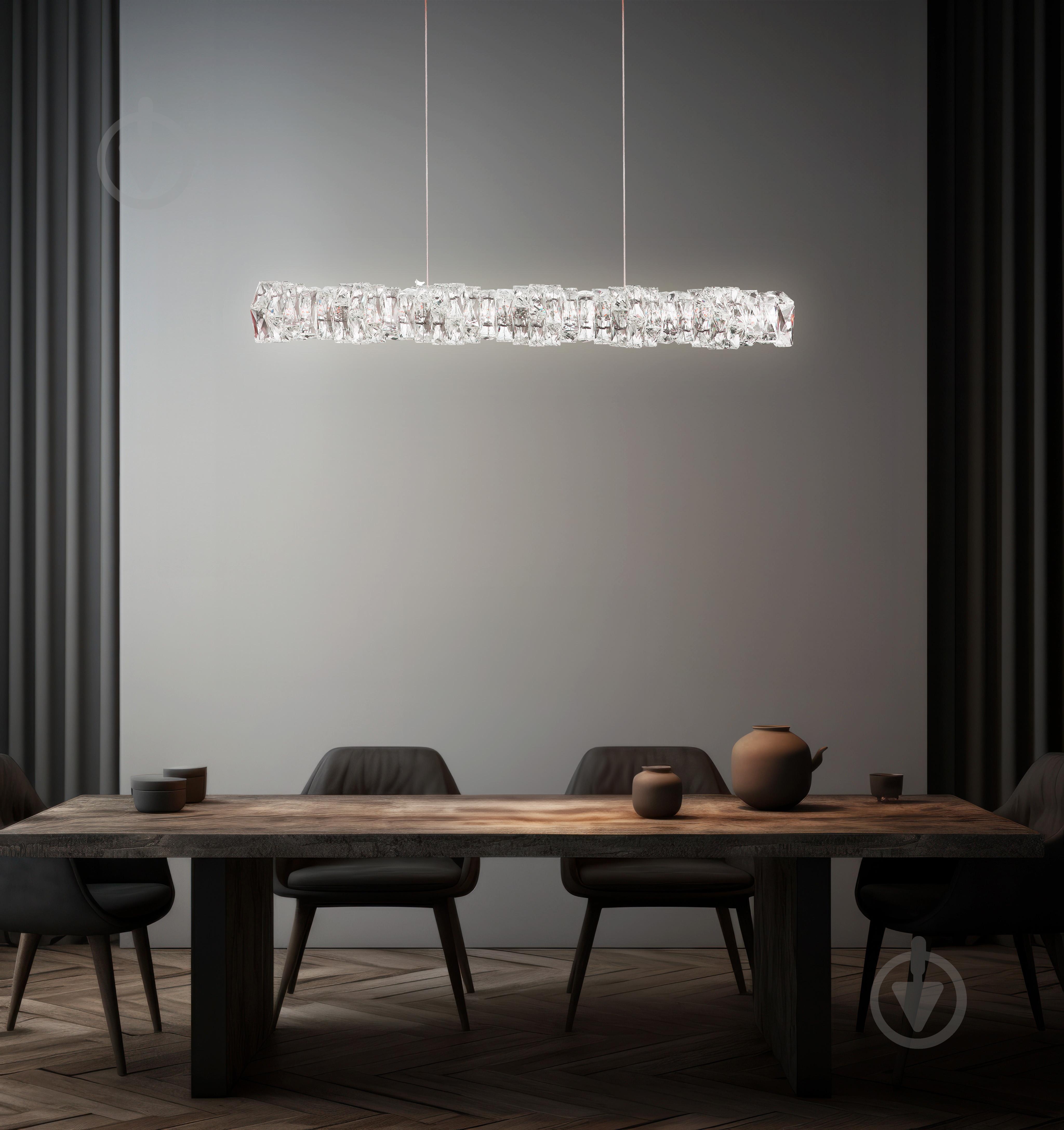 Люстра подвесная AZzardo Florence 36 Вт LED-модуль прозрачный AZ6187 - фото 8