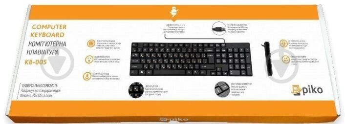 Клавиатура Piko (KB-005) black - фото 3