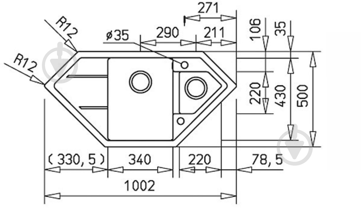 Мийка для кухні Interline INDIGO white - фото 6 Мийка для кухні Interline INDIGO white - фото 6
