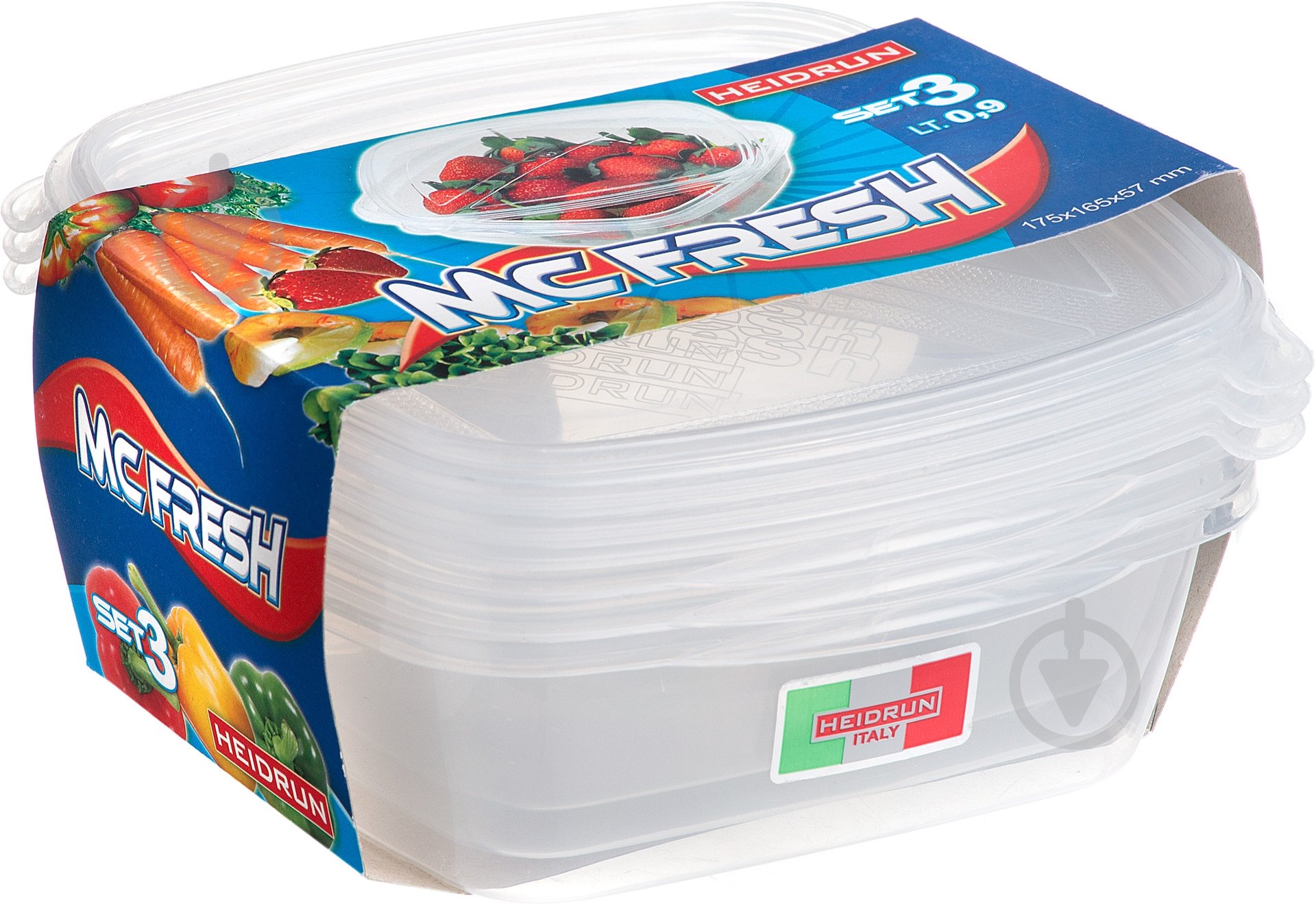 Набор контейнеров Heidrun McFresh 3 шт. 1806 - фото 4 Набор контейнеров Heidrun McFresh 3 шт. 1806 - фото 4