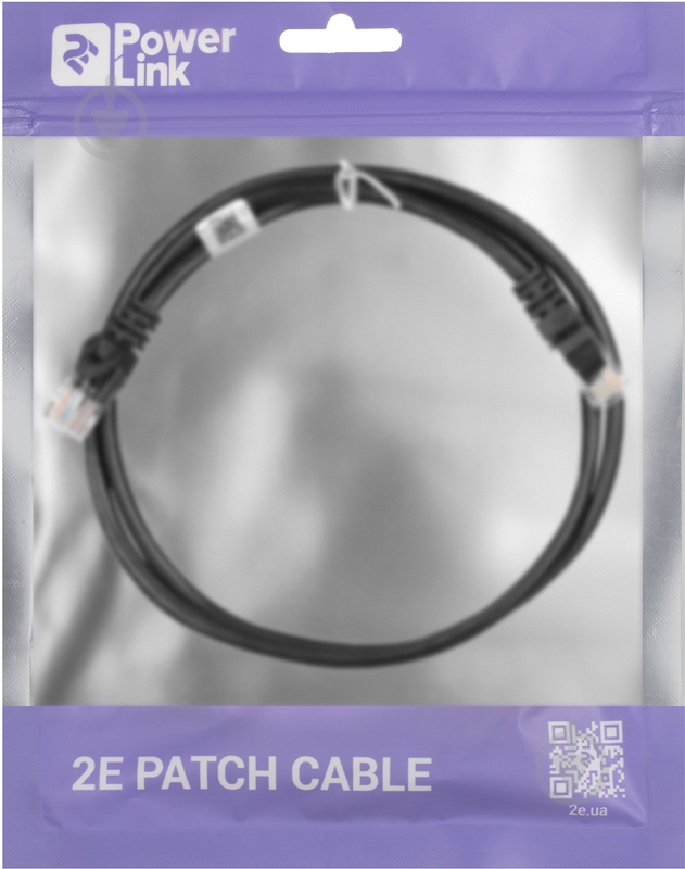 Патч-корд 2E Cat 5e UTP 26AWG 2E-PC5ECOP-100BK 1 м черный - фото 3 Патч-корд 2E Cat 5e UTP 26AWG 2E-PC5ECOP-100BK 1 м черный - фото 3