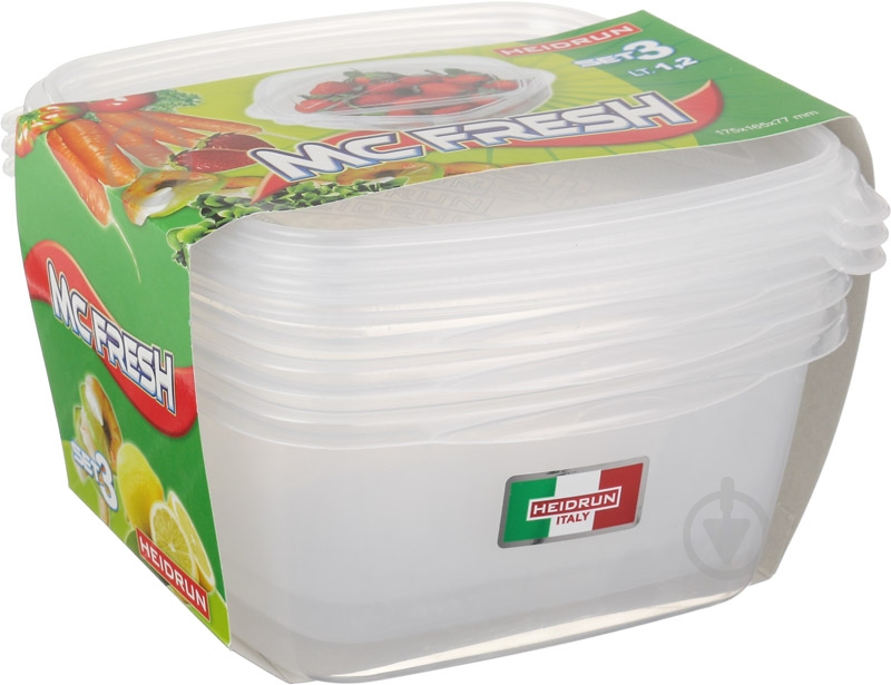 Набор контейнеров Heidrun Mc Fresh 3 шт. 1,2 л 1807 - фото 5