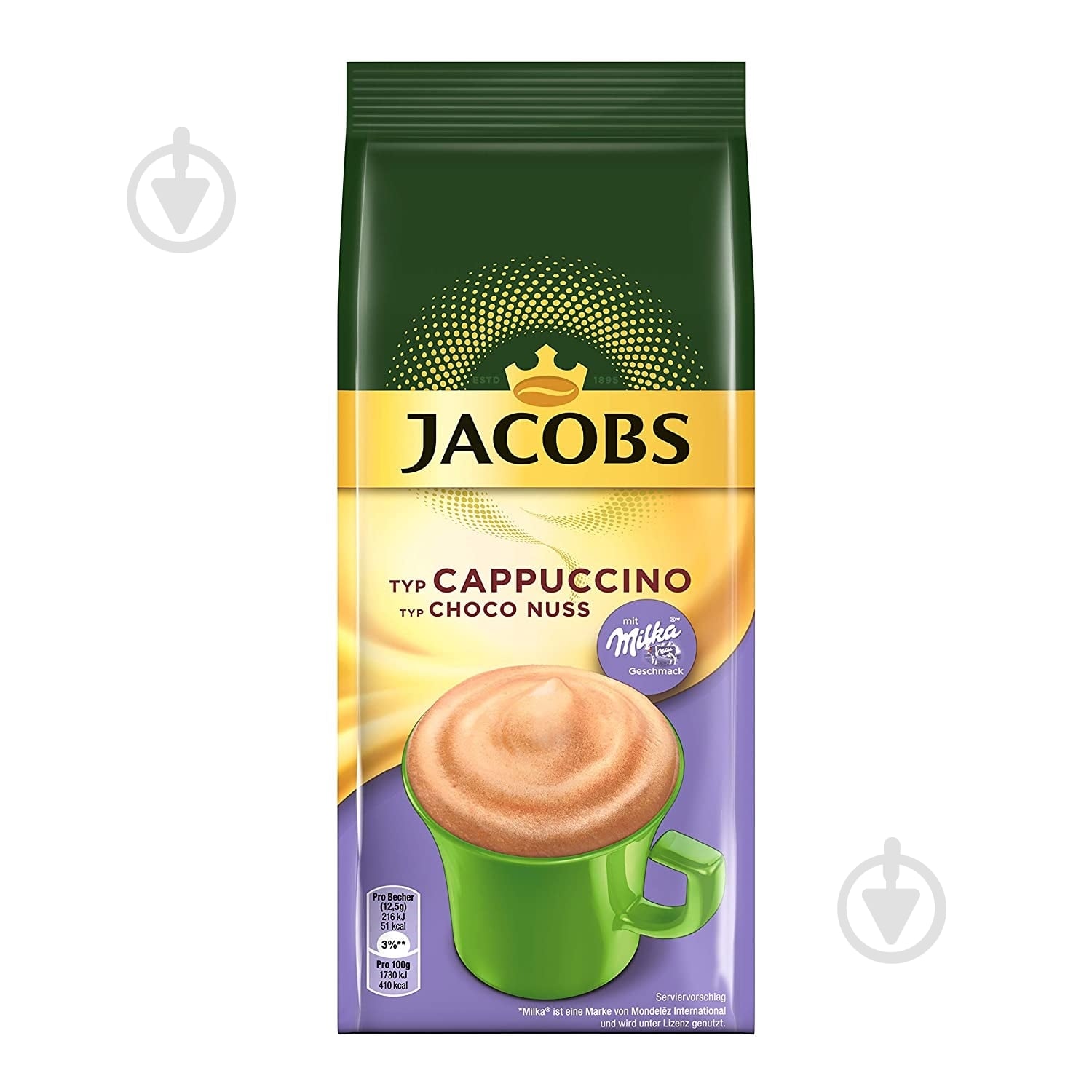 ᐉ Кофейный напиток Jacobs Milka Cappuccino Choco Nuts 500 г
