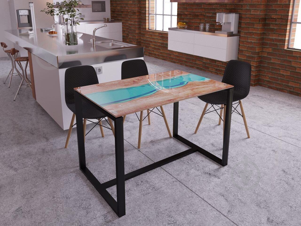 Стол обеденный River kitchen black - фото 2 Стол обеденный River kitchen black - фото 2