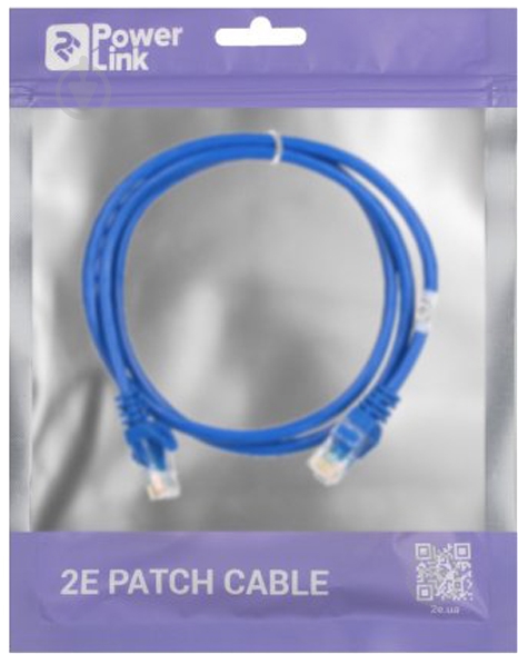 Патч-корд 2E PC5ECOP - 100BL Cat 5e / RJ45 / 26AWG 1 м синий - фото 3