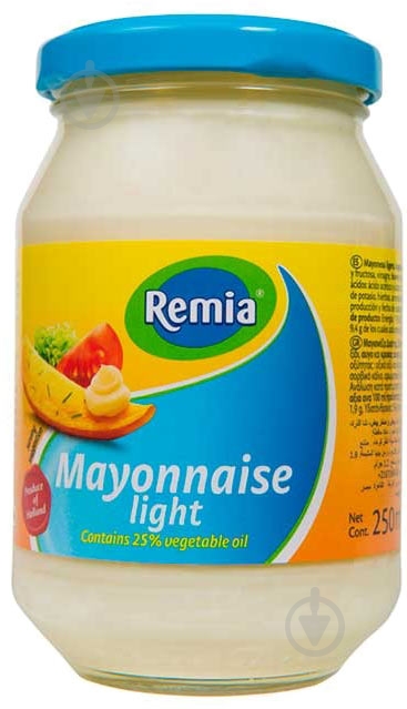 Майонез Remia 25% легкий - фото 1 Майонез Remia 25% легкий - фото 1