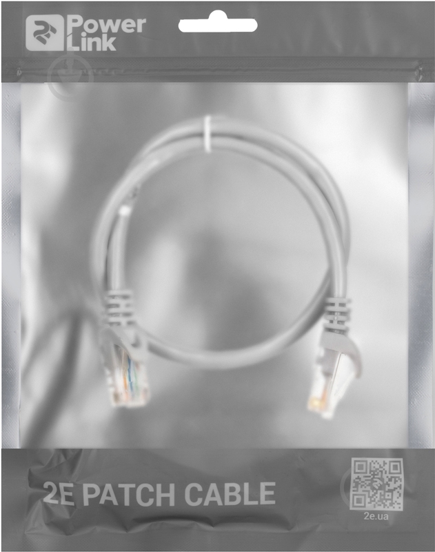 Патч-корд 2E Cat 6 UTP 26AWG 2E-PC6COP-050GRY 0,5 м серый - фото 3 Патч-корд 2E Cat 6 UTP 26AWG 2E-PC6COP-050GRY 0,5 м серый - фото 3