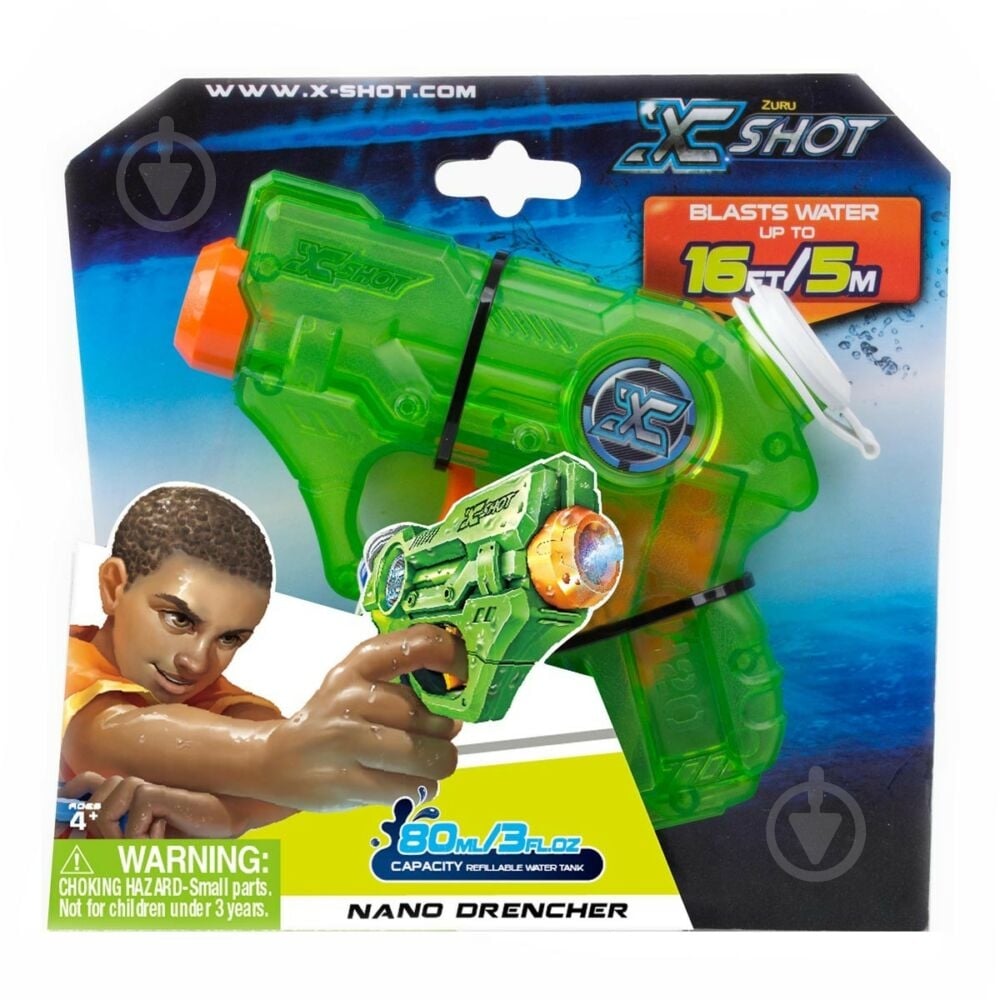 Бластер водяний Zuru Nano Drencher X -Shot Warfare (5643R) 5643R - фото 1