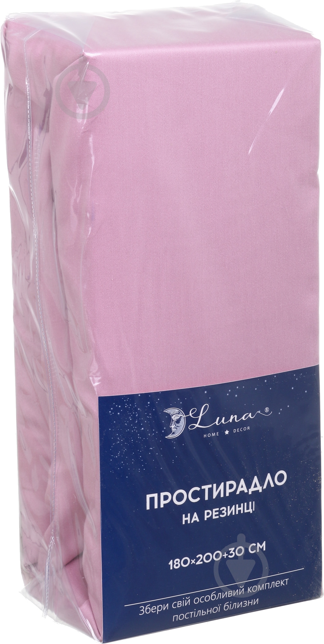 Простынь на резинке Solid 180x200 см пудровыйпудровый Luna - фото 3