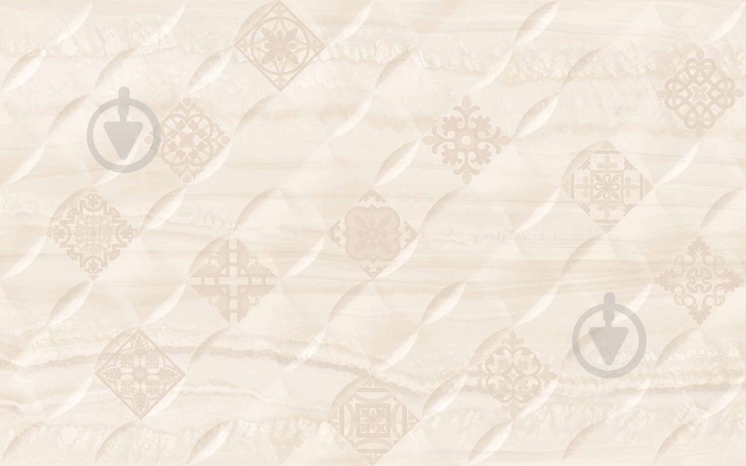 Плитка Golden Tile Lucky patchwork beige LU1151 25х40 см - фото 1