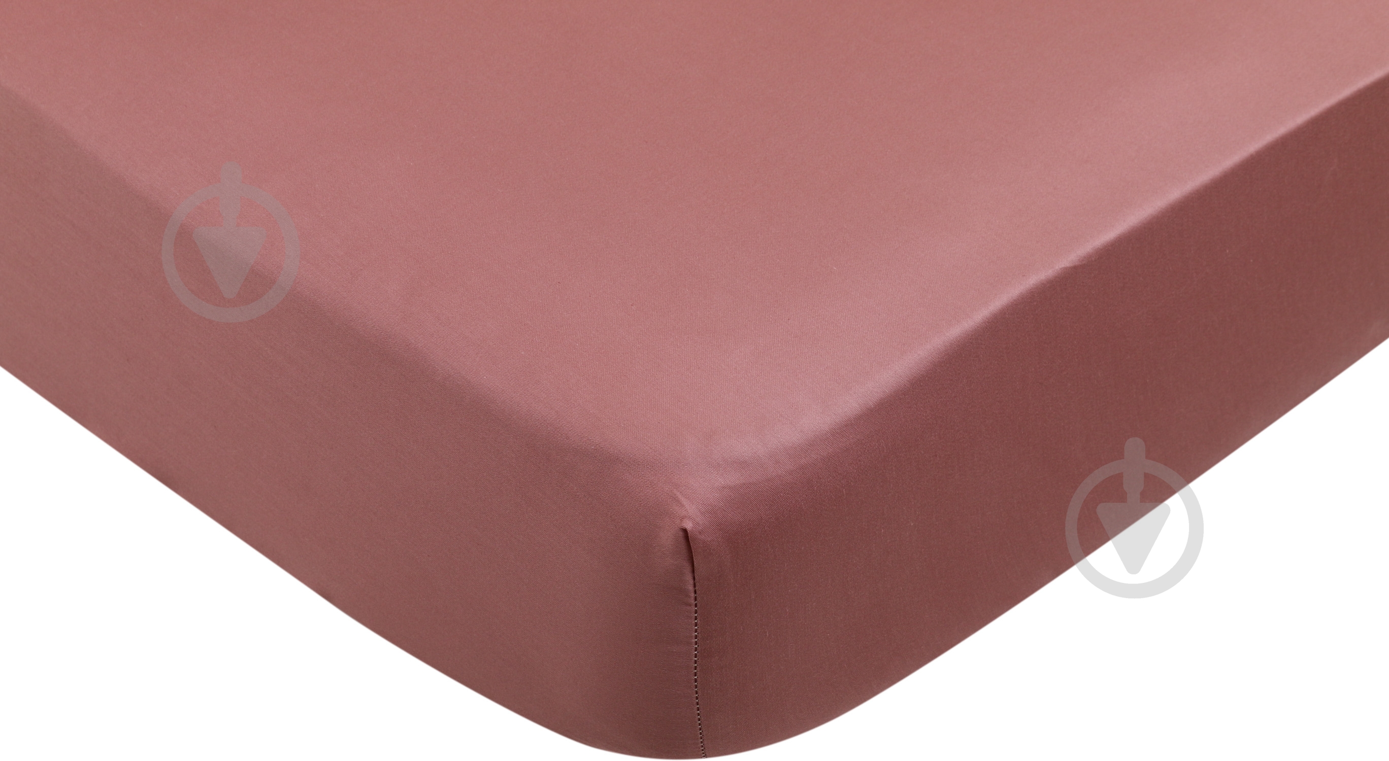 Простынь на резинке Solid 200x200 см ореховый Luna - фото 1