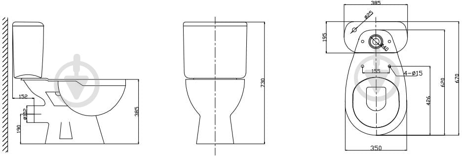 Унитаз-компакт Water House Eco rimless, сид. полипропиленовое soft-close - фото 10 Унитаз-компакт Water House Eco rimless, сид. полипропиленовое soft-close - фото 10