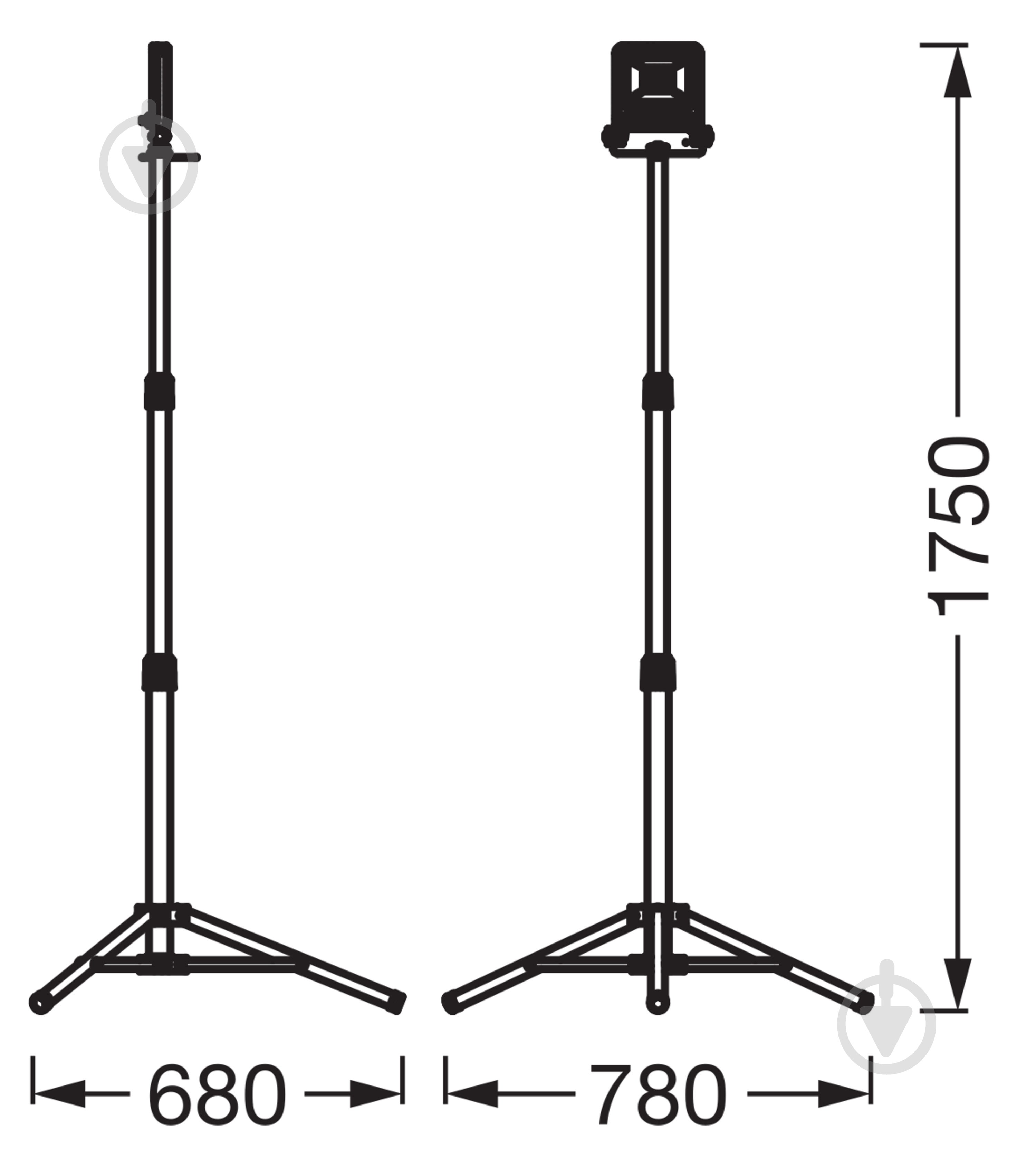 Прожектор Ledvance/Osram Worklight Tripod LED 30 Вт IP65 черный/оранжевый - фото 7
