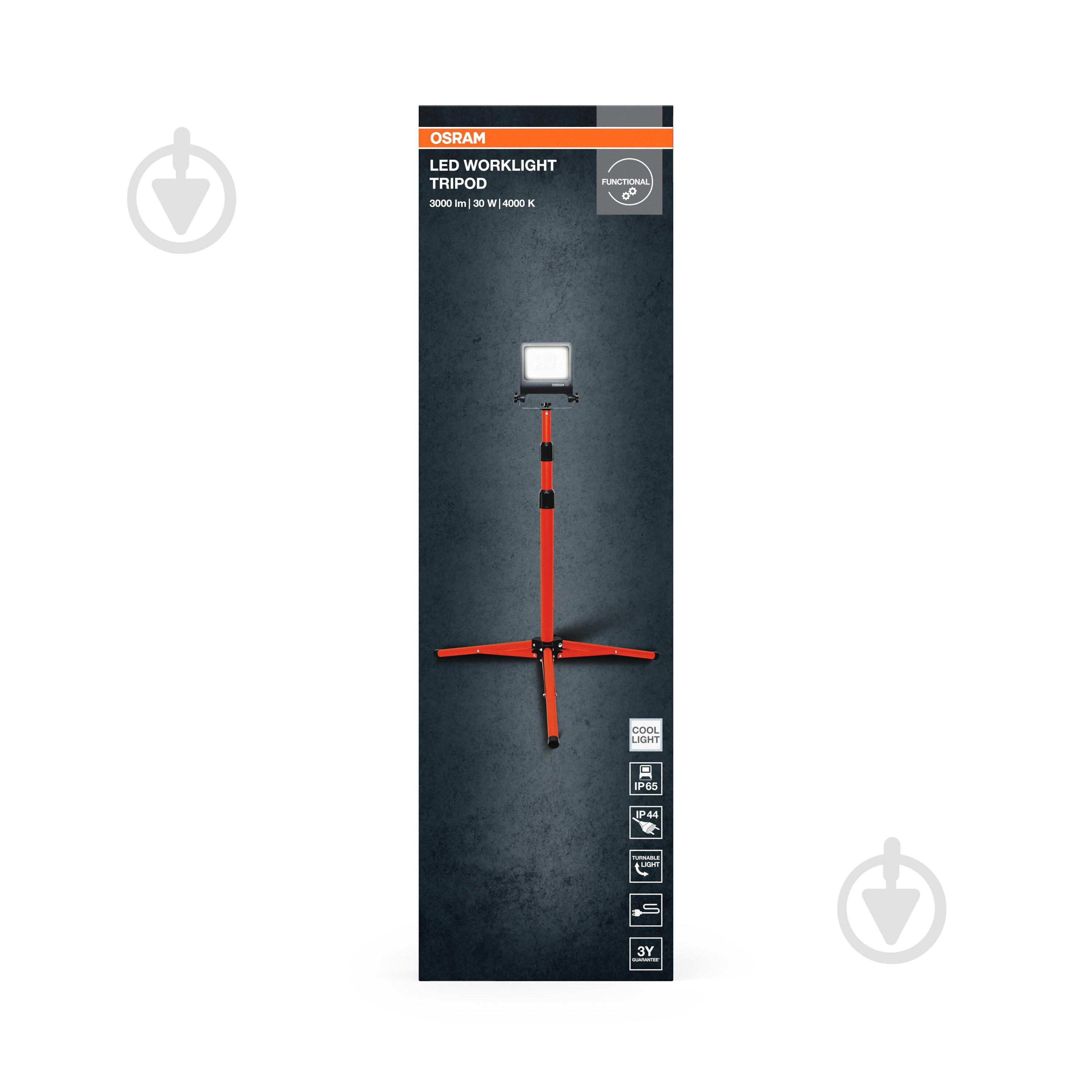 Прожектор Ledvance/Osram Worklight Tripod LED 30 Вт IP65 черный/оранжевый - фото 8
