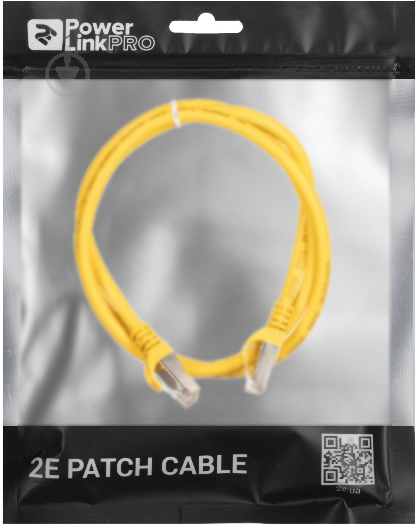 Патч-корд 2E PC6SFTPCOP - 100YLW Cat 6 / RJ45 / 27AWG 1 м жовтий - фото 3