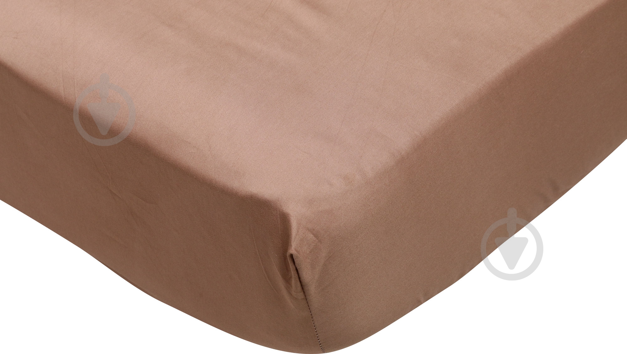 Простынь на резинке Solid 200x200 см оливковый Luna - фото 1