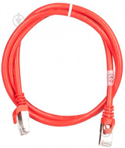 Патч-корд 2E Cat 6,S-FTP,RJ45, 4Х2 27AWG ,7/0.14 Cu, PVC 1 м красный - фото 1