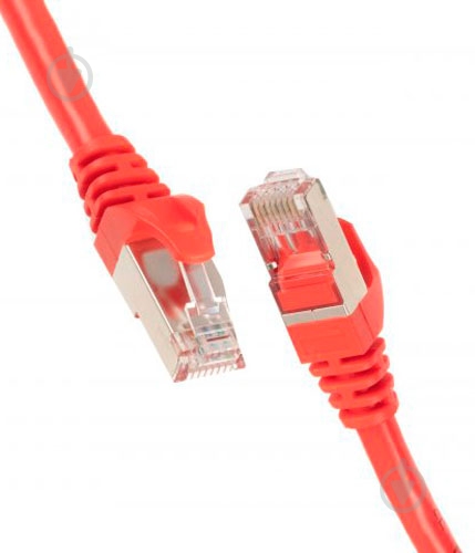 Патч-корд 2E Cat 6,S-FTP,RJ45, 4Х2 27AWG ,7/0.14 Cu, PVC 1 м красный - фото 2