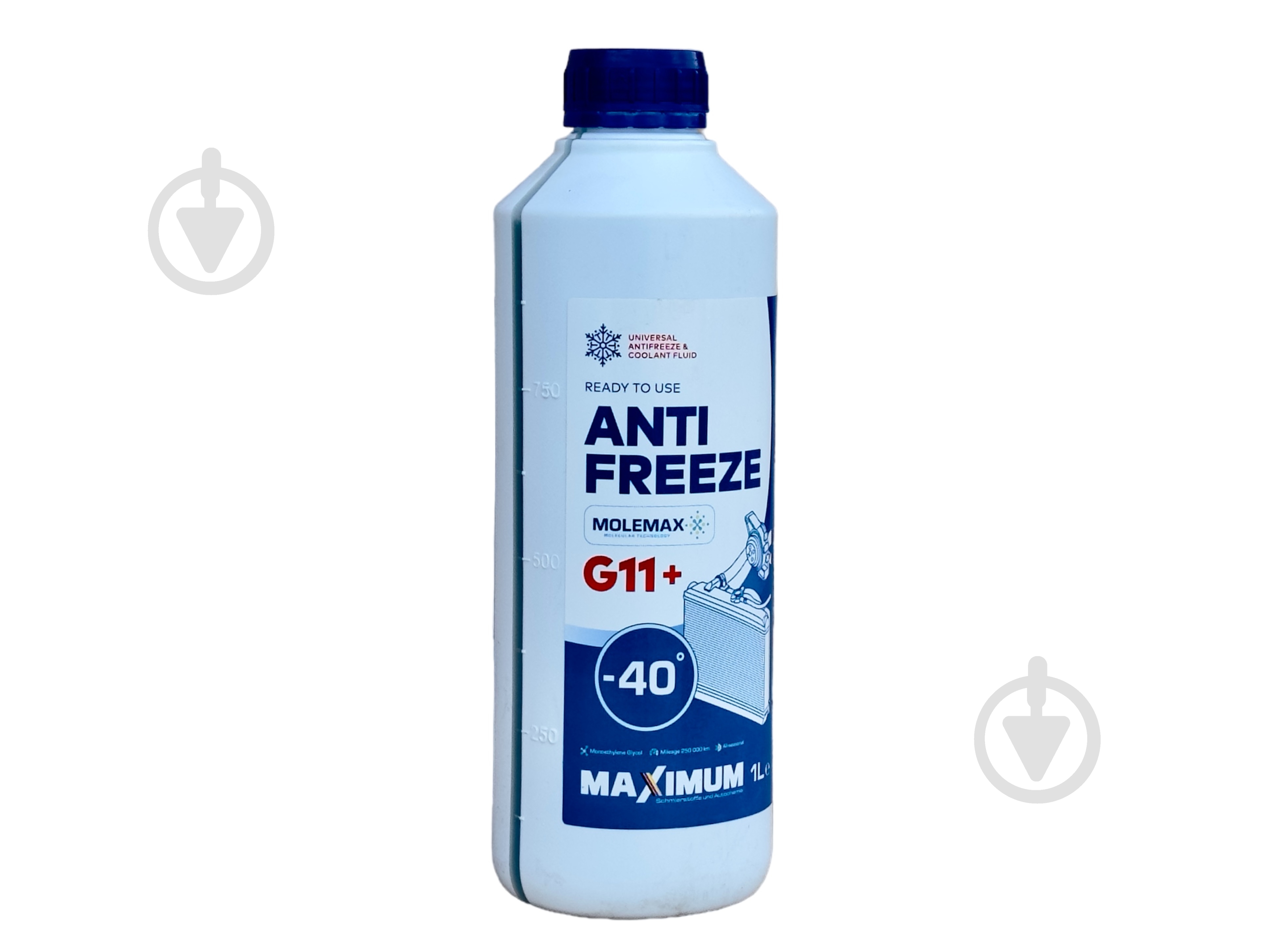Антифриз Maximum G11 от -40 до +110 готовый 1 л 1 кг синий - фото 1