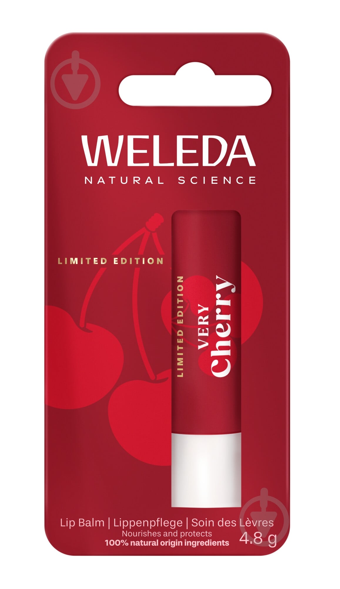 Бальзам-стик для губ Weleda Very Cherry 4,8 г - фото 1