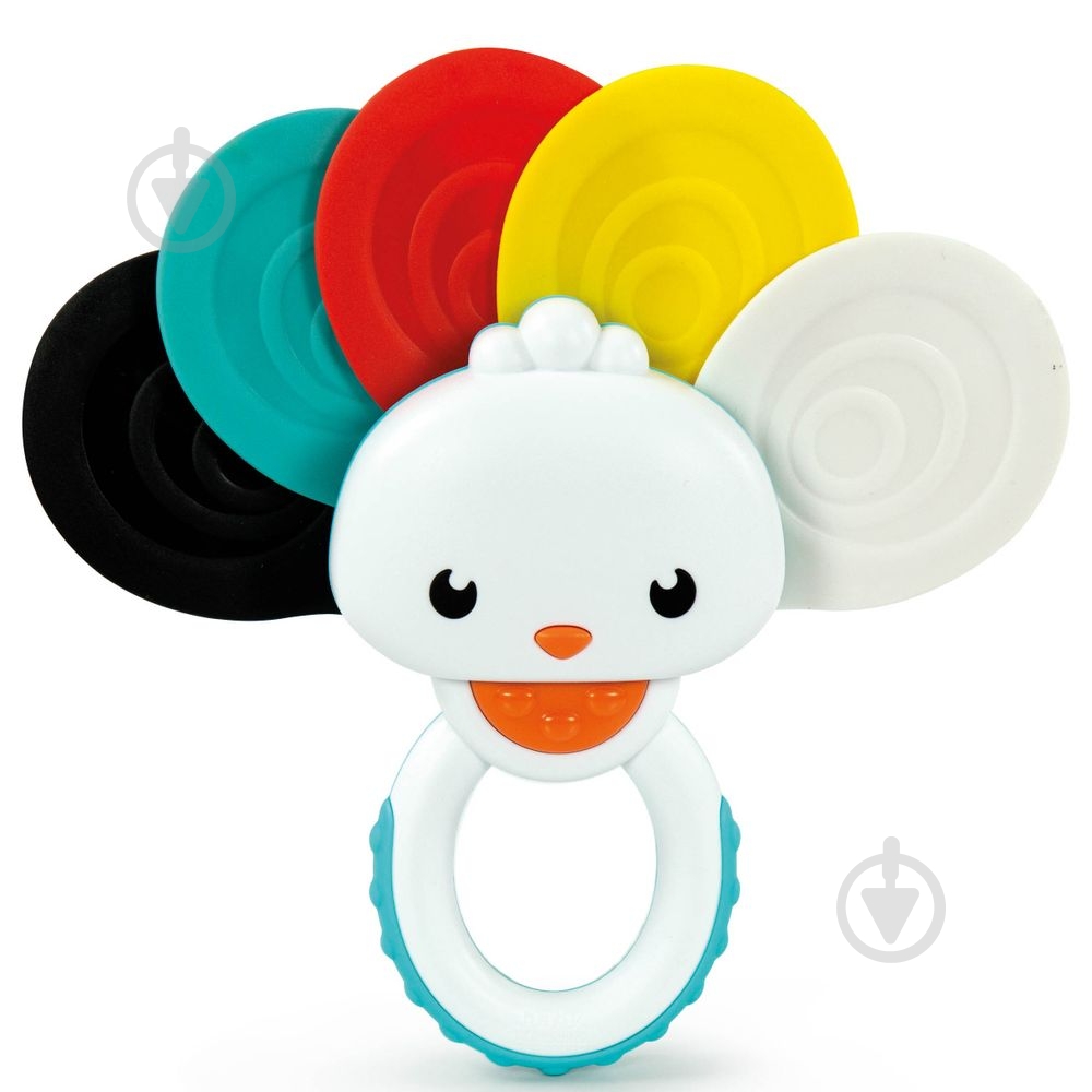 Погремушка Clementoni Rainbow Peacock 17325 - фото 1 Погремушка Clementoni Rainbow Peacock 17325 - фото 1