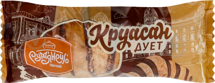 Круассан Хлібодар Дуэт (4820062053198) 70 г - фото 1 Круассан Хлібодар Дуэт (4820062053198) 70 г - фото 1