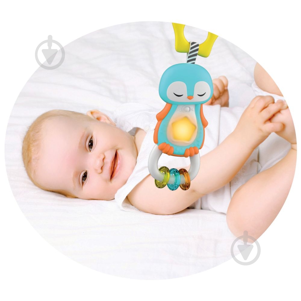 Погремушка Clementoni Sweet Penguin 17331 - фото 2 Погремушка Clementoni Sweet Penguin 17331 - фото 2