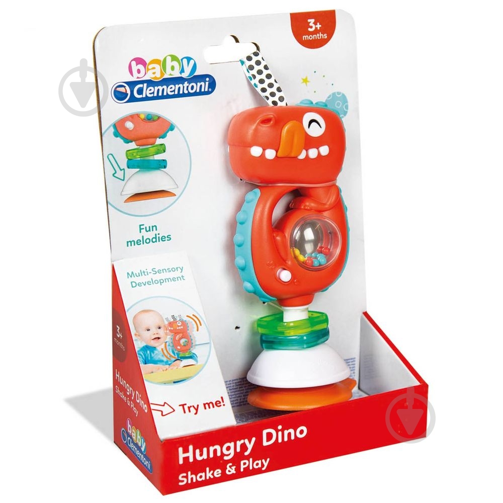 Іграшка-брязкальце Clementoni Hungry Dino 17330 - фото 3