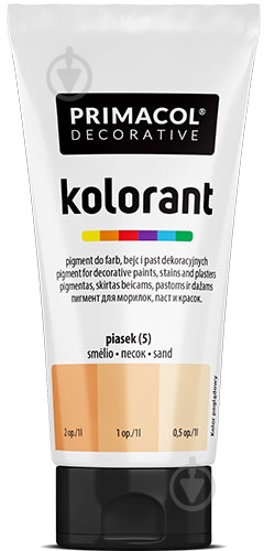 Колорант PRIMACOL DECORATIVE Краситель песок 40 мл - фото 1 Колорант PRIMACOL DECORATIVE Краситель песок 40 мл - фото 1