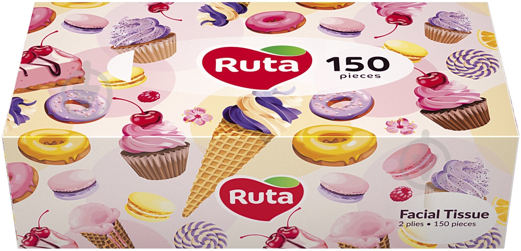 Салфетки в коробке Ruta Women Brick 2сл белые 150 шт. - фото 2