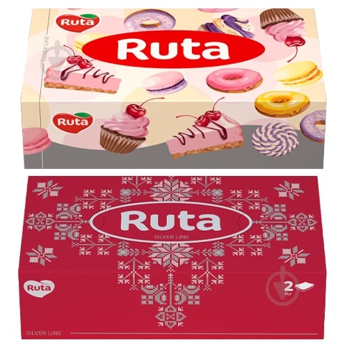 Салфетки в коробке Ruta Women Brick 2сл белые 150 шт. - фото 1