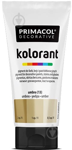 Колорант PRIMACOL DECORATIVE Краситель умбра 40 мл - фото 1 Колорант PRIMACOL DECORATIVE Краситель умбра 40 мл - фото 1