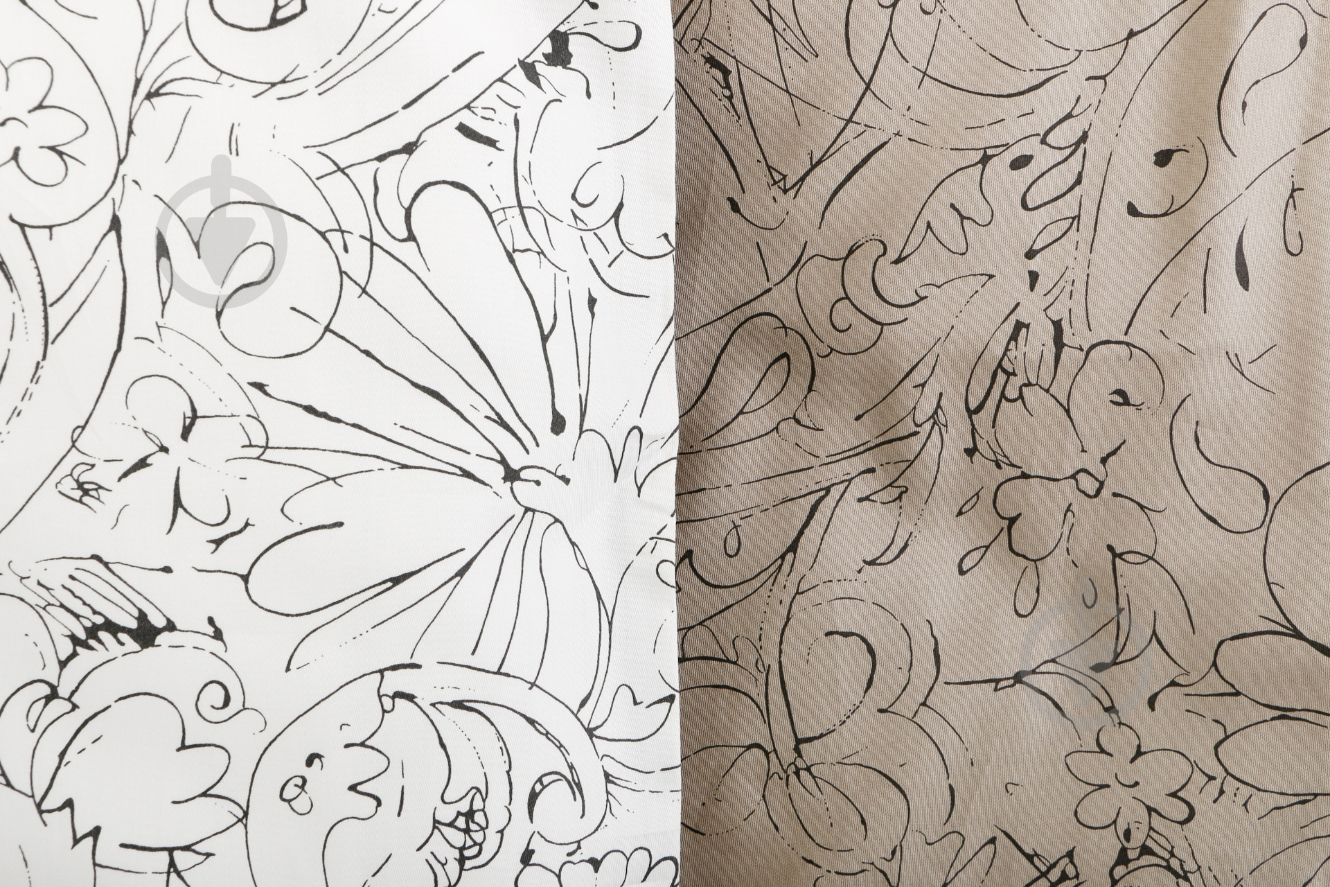 Комплект постельного белья INK 4 семейный разноцветный Fazzini - фото 2