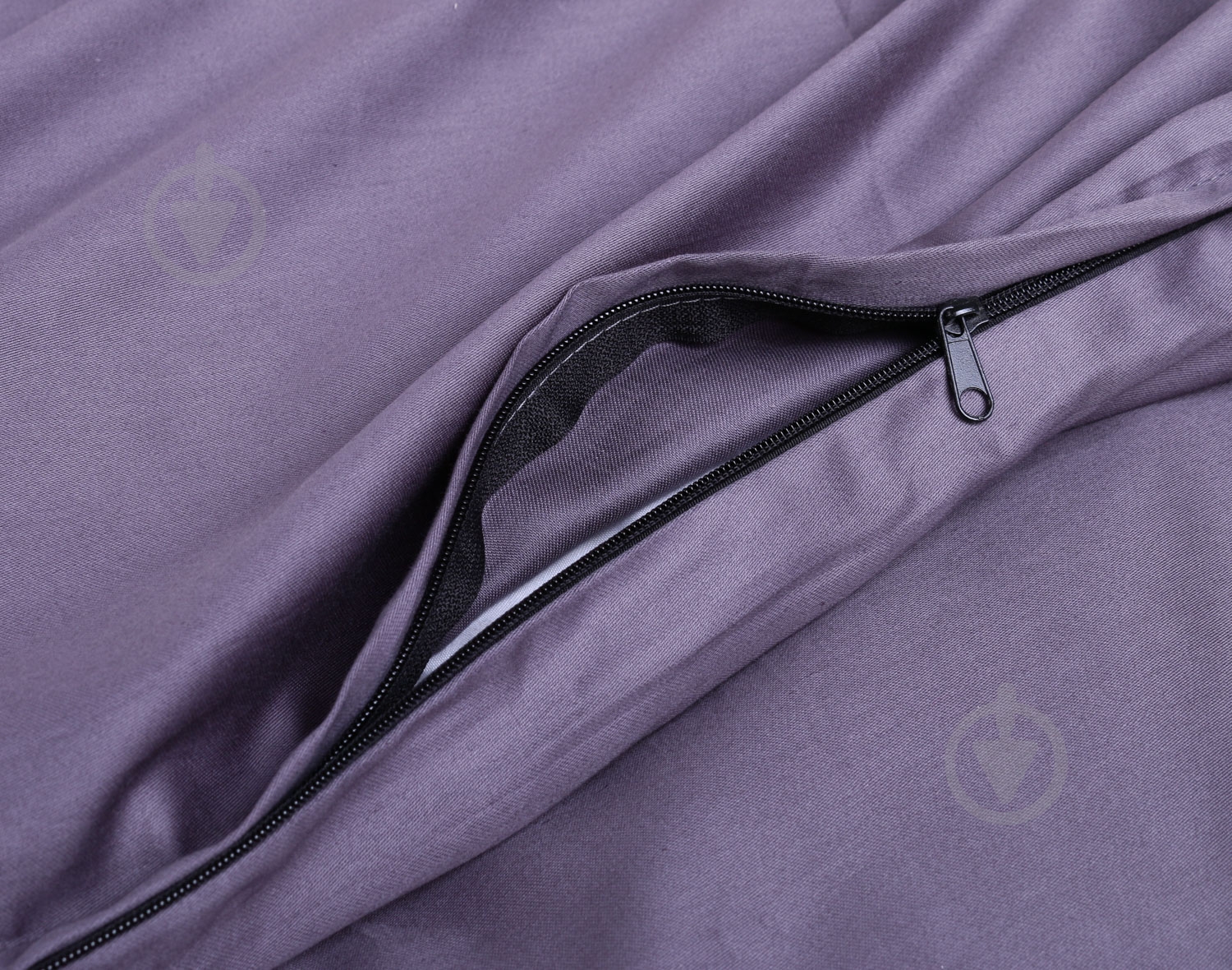 Пододеяльник Solid 160x220 см темно-серый Luna - фото 2