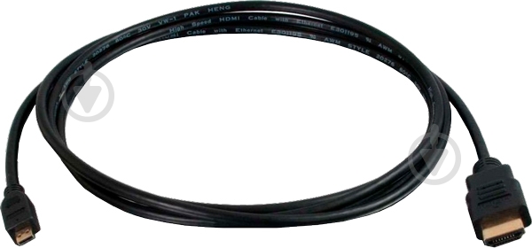 Кабель C2G HDMI micro на HDMI 10.2GBPS черный (CG82026) - фото 1