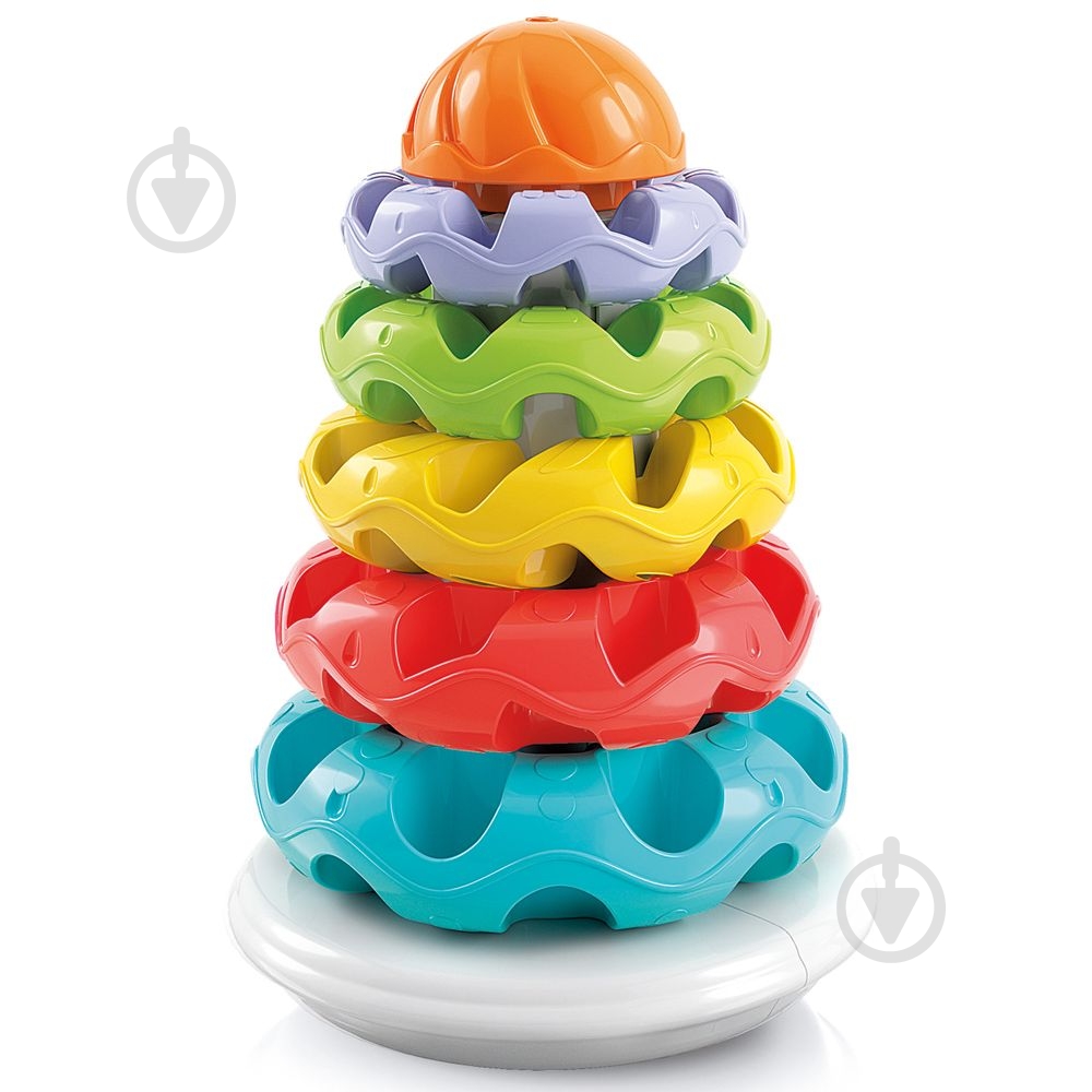 Игрушка-пирамидка Clementoni Stacking Rings 17103 - фото 1 Игрушка-пирамидка Clementoni Stacking Rings 17103 - фото 1
