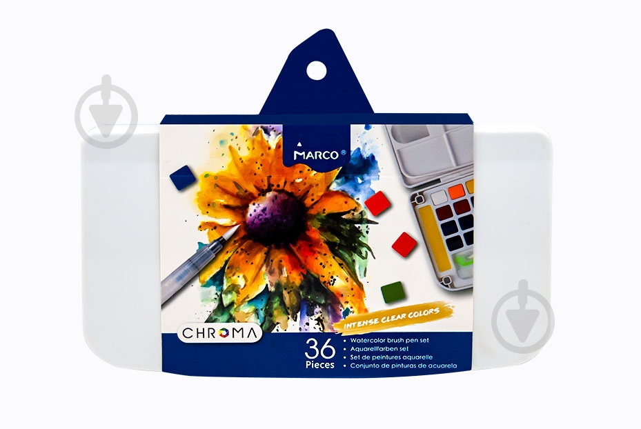 Набор акварельных красок Chroma 1050-36AB Marco - фото 1