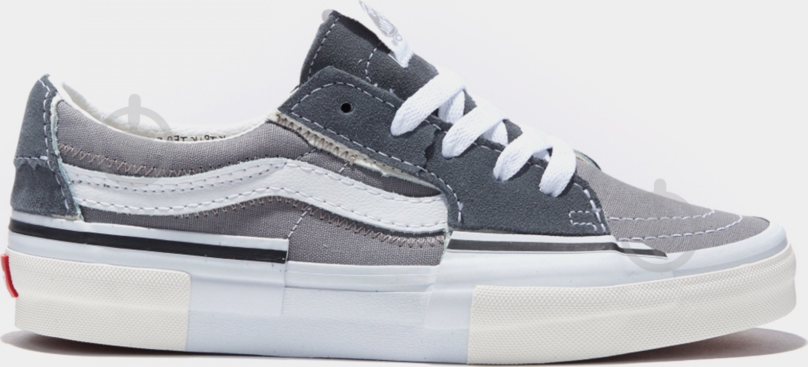 Кеды Vans SK8-LOW RECONSTRUCT VN0009QSGRY1 р.45 серый - фото 1 Кеды Vans SK8-LOW RECONSTRUCT VN0009QSGRY1 р.45 серый - фото 1