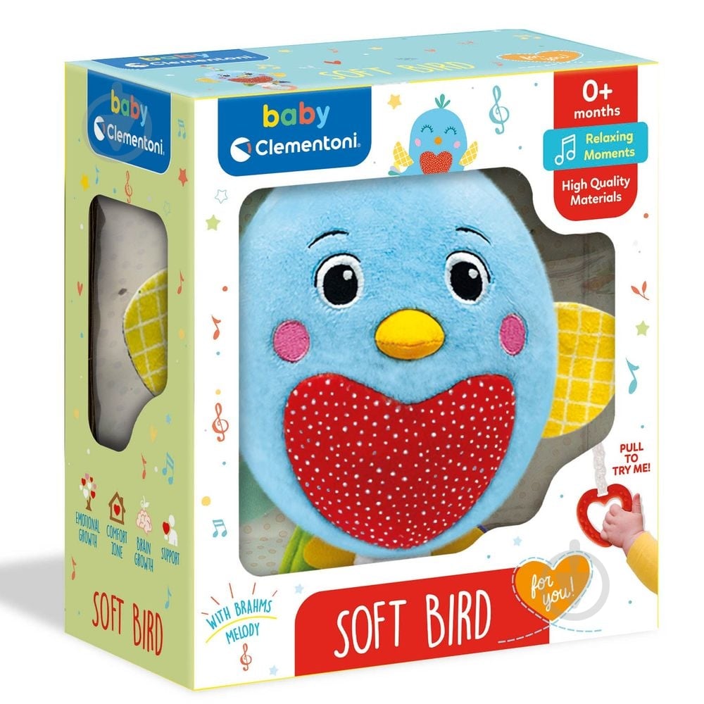 Игрушка-подвеска Clementoni Soft bird 17794 - фото 3
