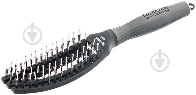 Щетка для волос Olivia Garden Combo Small Finger Brush Combo OGFBCS черный браш - фото 2