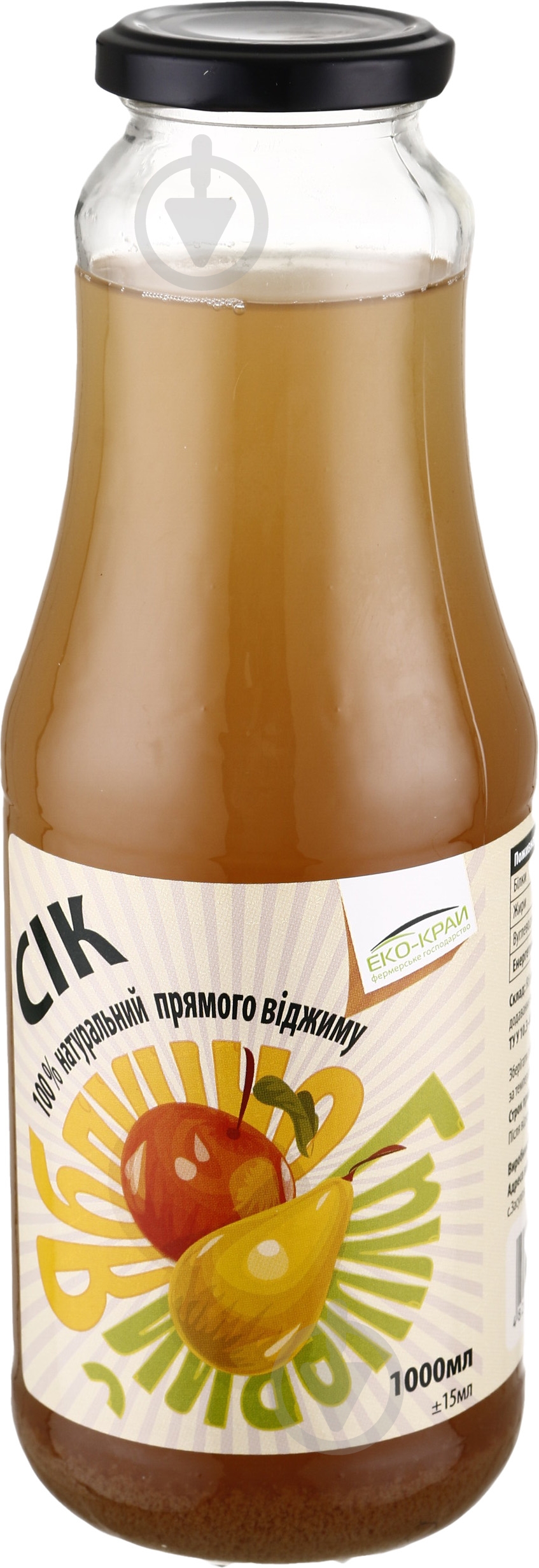 Сок яблочно-грушевый 1 л - фото 2