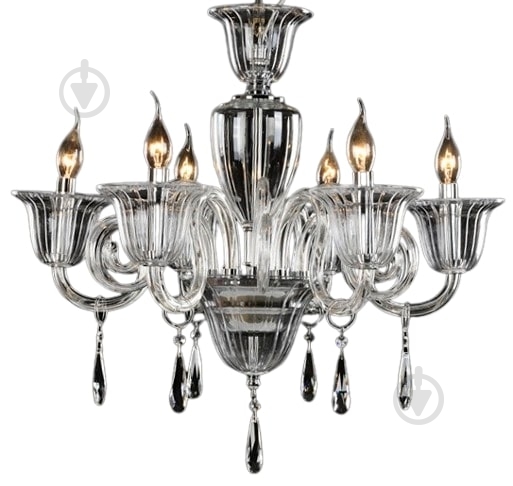 Люстра подвесная EVT Lighting 6xE14 прозрачный/хром MLP-179336/6 - фото 1 Люстра подвесная EVT Lighting 6xE14 прозрачный/хром MLP-179336/6 - фото 1