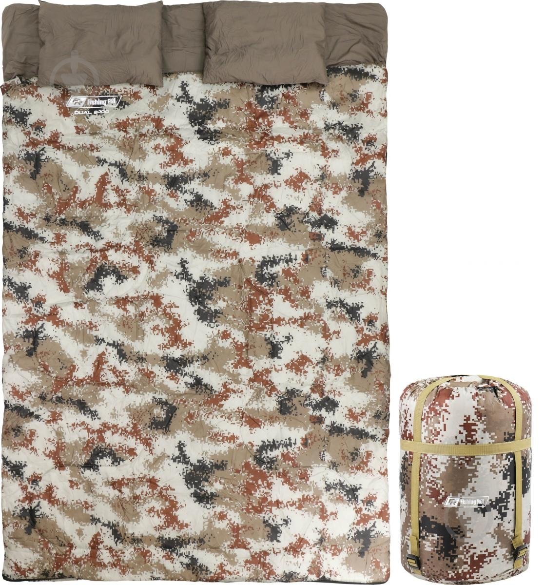 Спальний мішок Fishing ROI туристичний Dual 2000 210*150 10-15℃ Camo 1 - фото 1 Спальний мішок Fishing ROI туристичний Dual 2000 210*150 10-15℃ Camo 1 - фото 1
